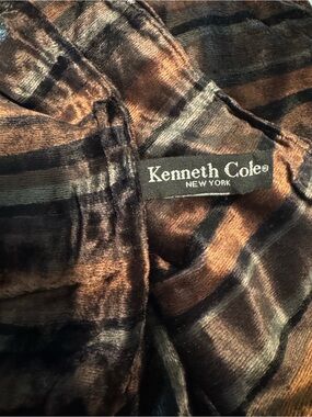 Kenneth Cole Velvet Striped Scarf